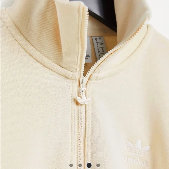 NWT Adidas Adicolor Quarter-Zip Sweatshirt - Sz XS Women’s - Picture 5 of 7